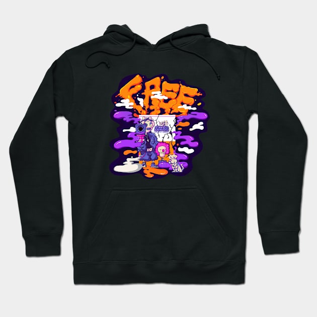 Dope tomato soup with free spirit illustration Hoodie by slluks_shop